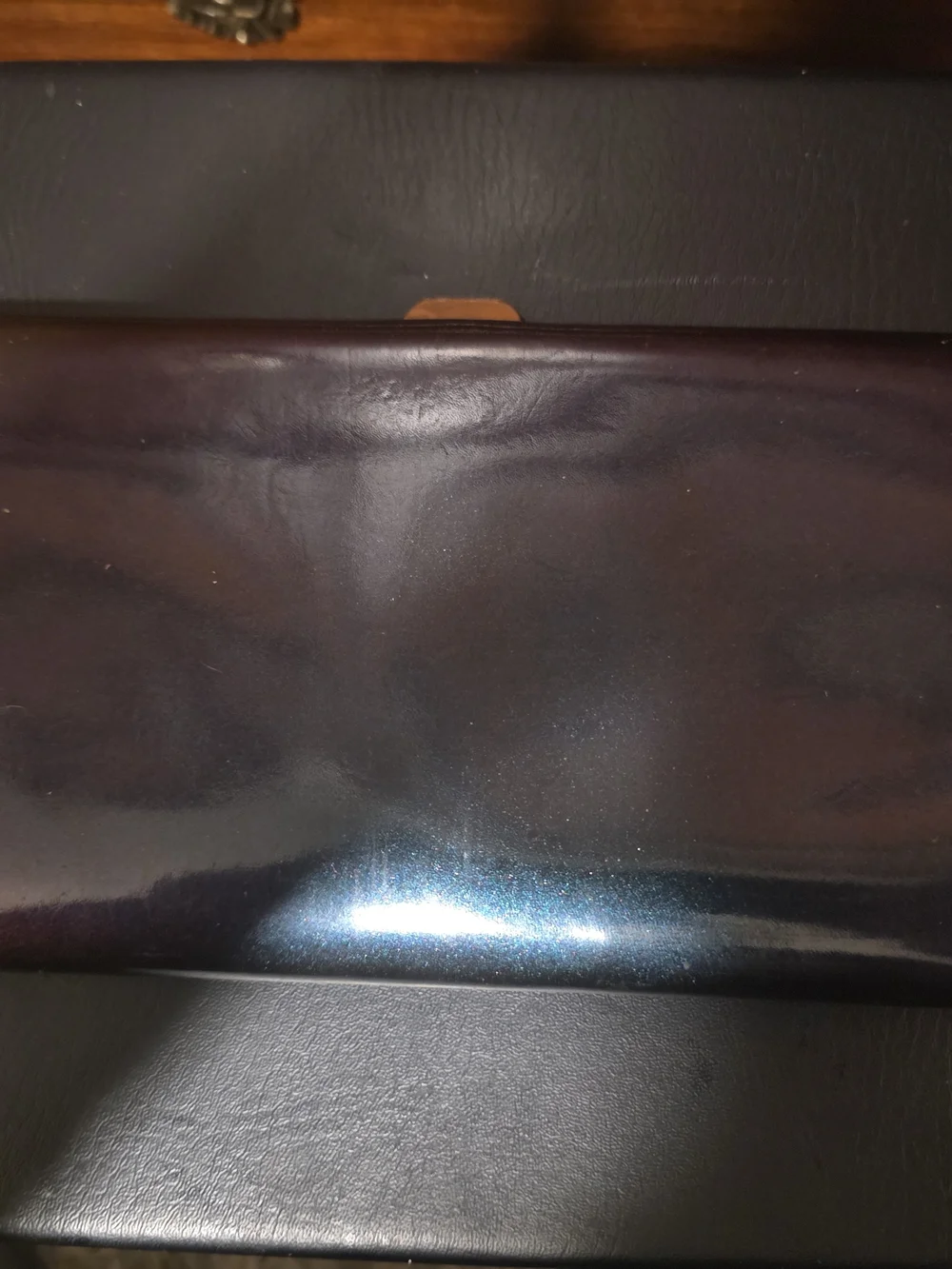 Lodis Iridescent Purple-Blue Evening Clutch